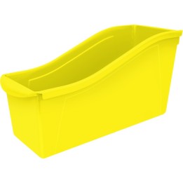 Storex Large Book Bin, Yellow