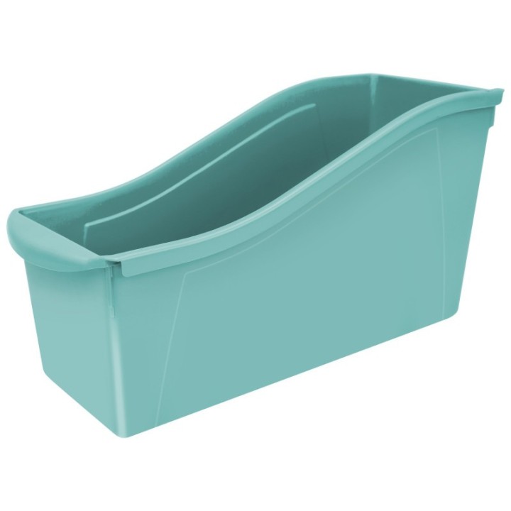 Storex Large Book Bin, Teal