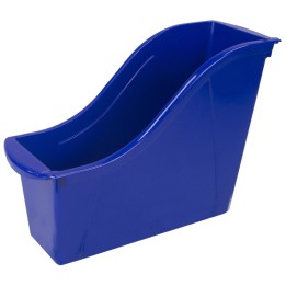 Storex Small Book Bin, Blue