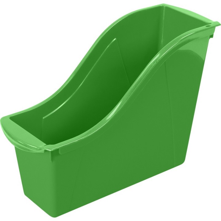 Storex Small Book Bin, Green