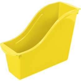 Storex Small Book Bin, Yellow