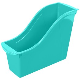 Storex Small Book Bin, Teal