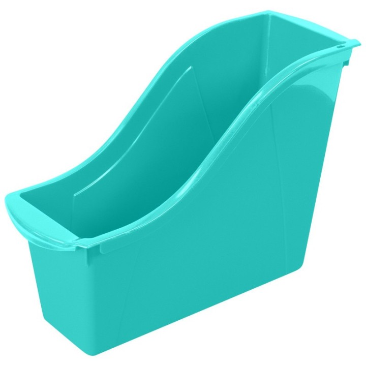 Storex Small Book Bin, Teal