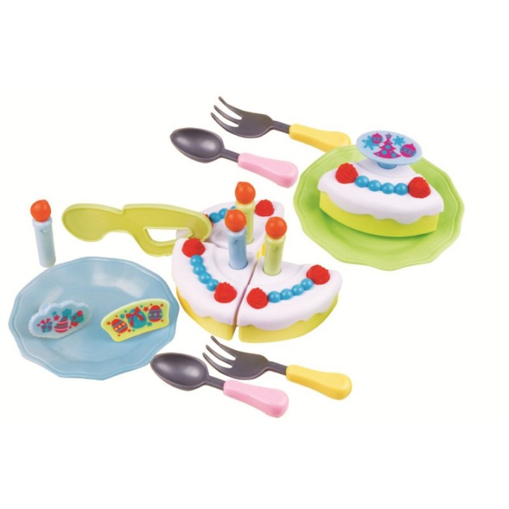 Small World Toys Super Birthday Cake 18-Piece Playset