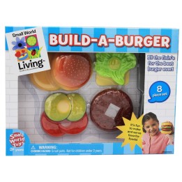 Small World Toys Build-A-Burger 8-Piece Playset