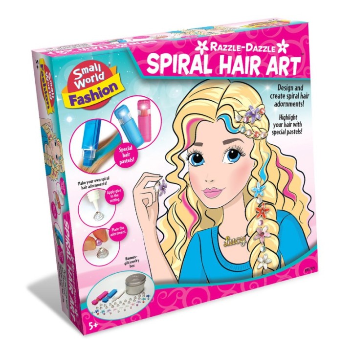 Small World Toys Razzle-Dazzle Spiral Hair Art