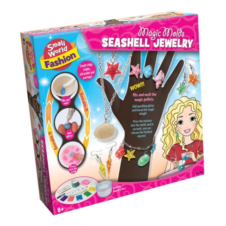 Small World Toys Magic Molds Seashelly Jewelry Kit