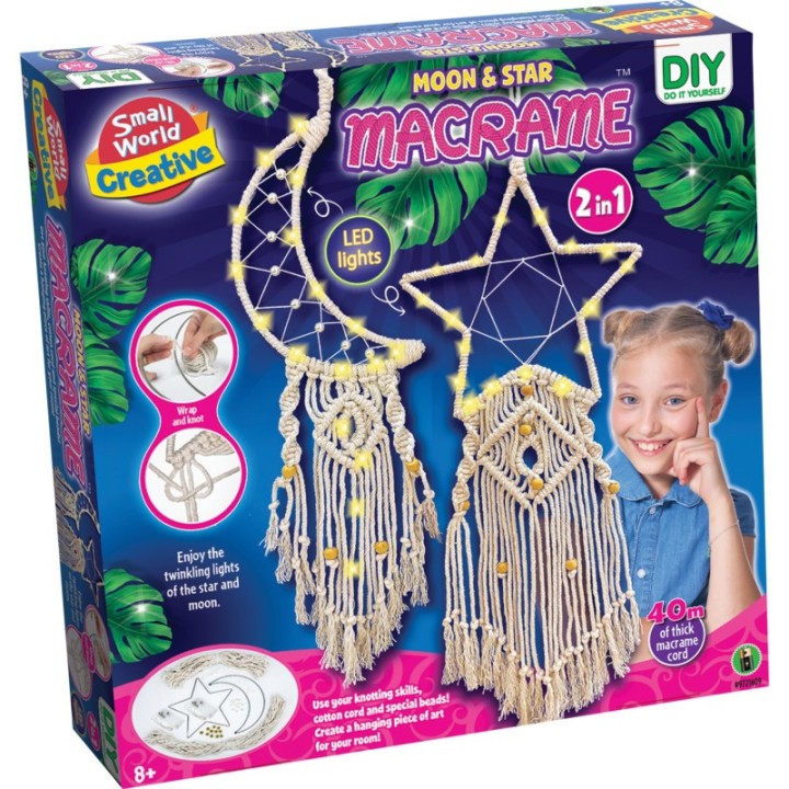 Small World Toys Moon & Star Macrame Kit