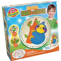 Small World Toys Sloth Paint & Stitch Kit