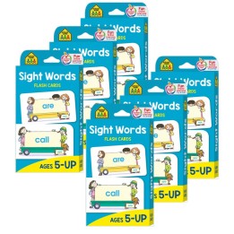 School Zone Publishing Sight Words Flash Cards, 6 Packs