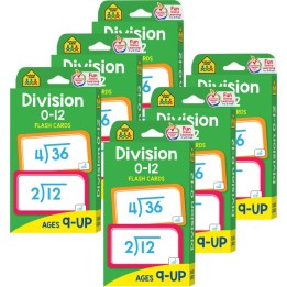 School Zone Publishing Division 0-12 Flash Cards, 6 Packs