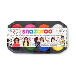 SNAZAROO Face Painting Palette, 18 mL, Set of 8