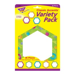 TREND Color Harmony™ Hexa-swirls Classic Accents® Var. Pack, 36 ct