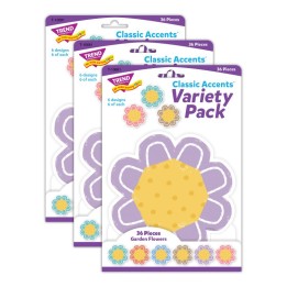 TREND Garden Flowers Classic Accents® Variety Pack, 36 Per Pack, 3 Packs