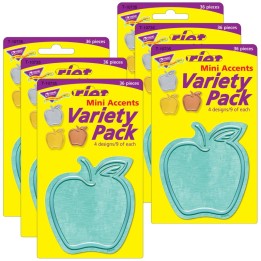 TREND I ♥ Metal™ Apples Mini Accents Variety Pack, 36 Per Pack, 6 Packs