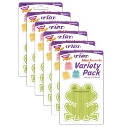 TREND Garden Frogs Mini Accents Variety Pack, 36 Per Pack, 6 Packs
