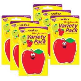 TREND Apples Mini Accents Variety Pack, 36 Per Pack, 6 Packs