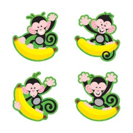 TREND Monkeys and Bananas Mini Accents Variety Pack, 36 ct