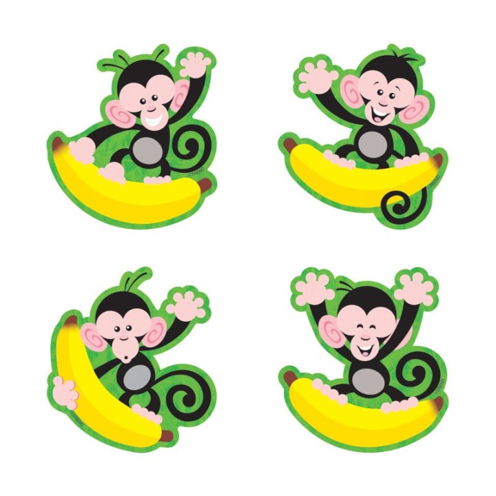 TREND Monkeys and Bananas Mini Accents Variety Pack, 36 ct