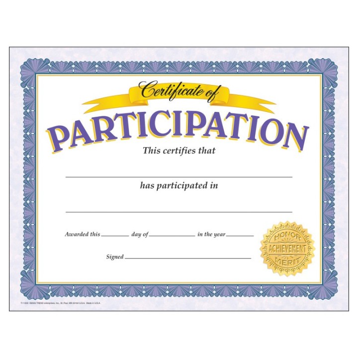 TREND Certificate of Participation Classic Certificates, 30 ct