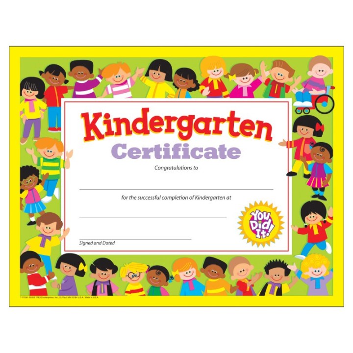 TREND Kindergarten Certificate , 30 ct