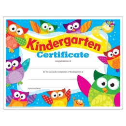 TREND Kindergarten Certificate Owl-Stars!® , 30 ct