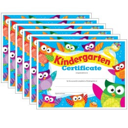 TREND Kindergarten Certificate Owl-Stars!®, 30 Per Pack, 6 Packs