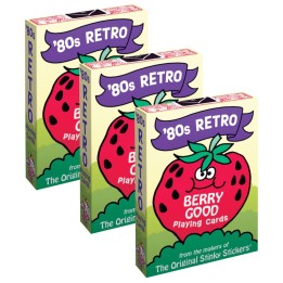 TREND 80's Retro Playing Cards, 56 Per Pack, 3 Packs