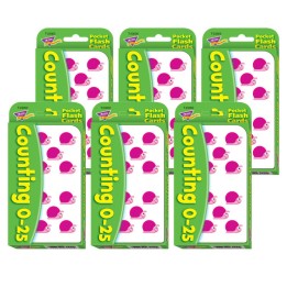 TREND Counting 0-25 Pocket Flash Cards, 6 Packs