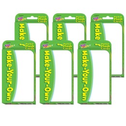 TREND Make-Your-Own Pocket Flash Cards, 6 Packs