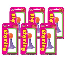 TREND Rhyming Pocket Flash Cards, 6 Packs