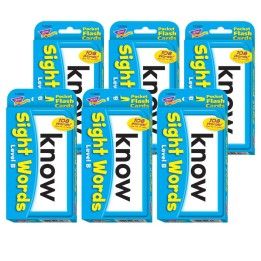 TREND Sight Words – Level B Pocket Flash Cards, 6 Packs