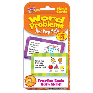 TREND Word Problems Test Prep Math, Grades 1-3 Challenge Cards®