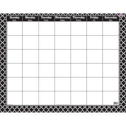 TREND Moroccan Black Wipe-Off® Calendar, Monthly
