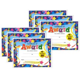 TREND Certificate of Award Colorful Classics Certificates, 30 Per Pack, 6 Packs