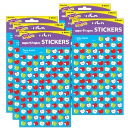 TREND Tasty Apples superShapes Stickers, 800 Per Pack, 6 Packs