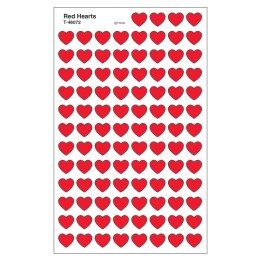 TREND Red Hearts superShapes Stickers, 800 ct