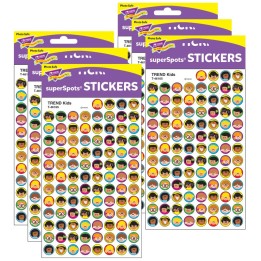 TREND Kids superSpots® Stickers, 800 Per Pack, 6 Packs