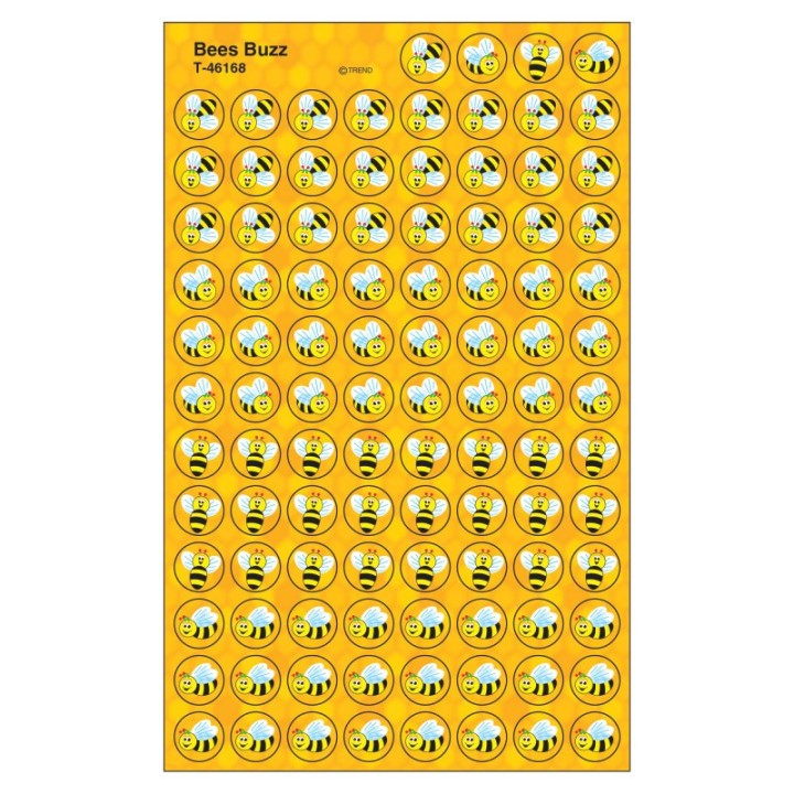 TREND Bees Buzz superSpots® Stickers, 800 ct