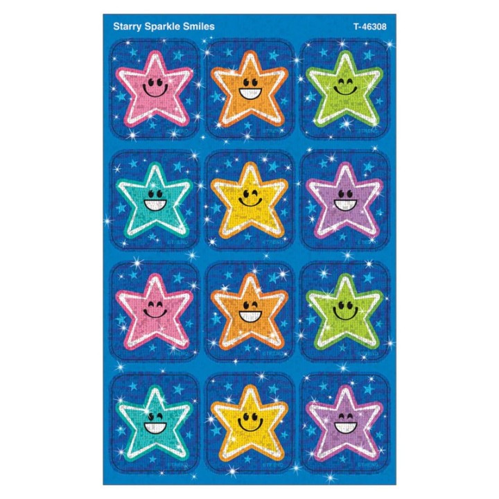 TREND Starry Smiles Sparkle Stickers®, Pack of 24