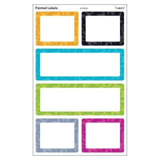 TREND Color Harmony Painted Labels superShapes Stickers - Large, 24 Count