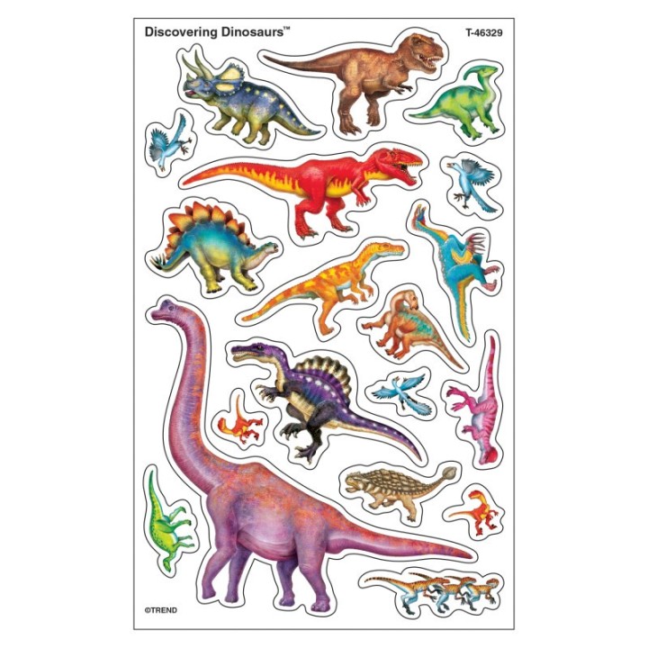 TREND Discovering Dinosaurs® superShapes Stickers-Large, 152 ct