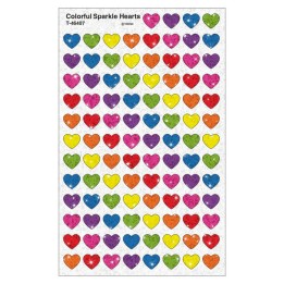 TREND Colorful Hearts Sparkle Stickers®, Pack of 400