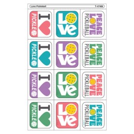 TREND Love Pickleball Tear & Share Stickers™, Pack of 60