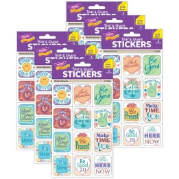 TREND Mindful Moments Tear & Share Stickers™, 60 Per Pack, 6 Packs
