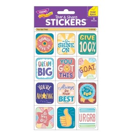 TREND You Got This! Tear & Share Stickers™, Pack of 60
