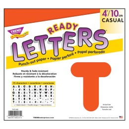 TREND Orange 4" Casual Uppercase Ready Letters®
