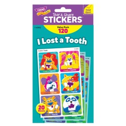 TREND I Lost A Tooth Tear & Share Stickers® Value Pack, 120 Count