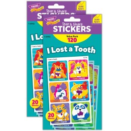 TREND I Lost A Tooth Tear & Share Stickers® Value Pack, 120 Per Pack, 2 Packs