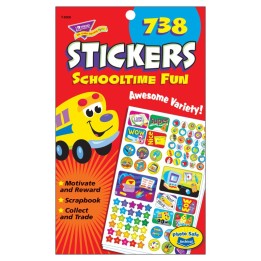 TREND Schooltime Fun Sticker Pad, 738 ct